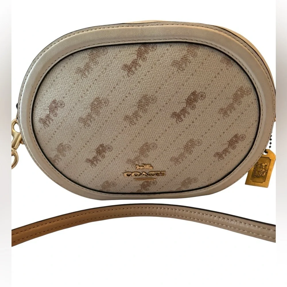 Coach Camera Bag With Horse And Carriage Dot Print (Model C4057).